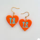 T.S Heart Dangles - Choose Color