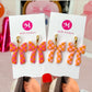Checkered Bow Dangles - Choose Color