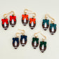 Game Day Leopard Bow Dangles - Choose Team