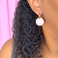 Sparkly Smiley Huggie Hoops - Choose Color