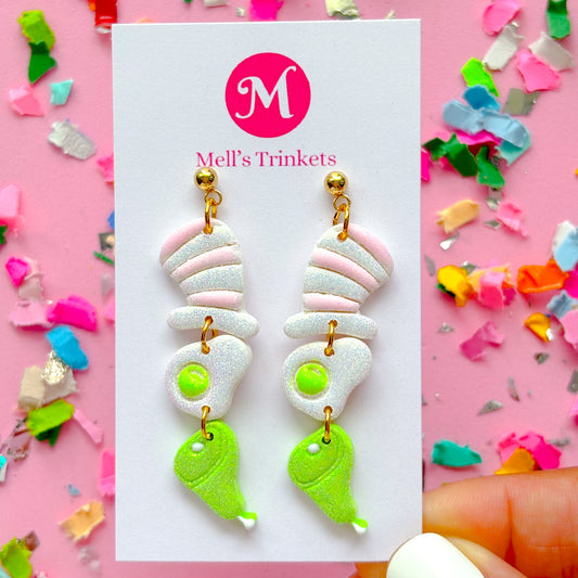 Green Eggs & Ham Dangles