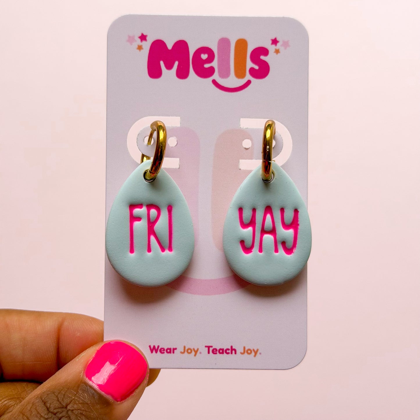 Colorful FRI-YAY Hoops - Choose Color
