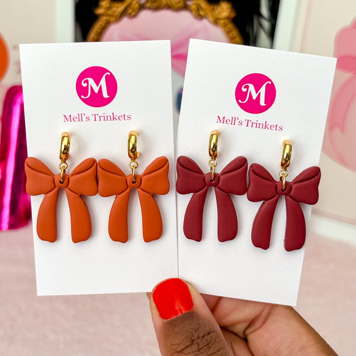 Autumn Bow Huggies - Choose Color