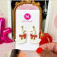 Cinnamon Orange Bow Porch Goose Dangles