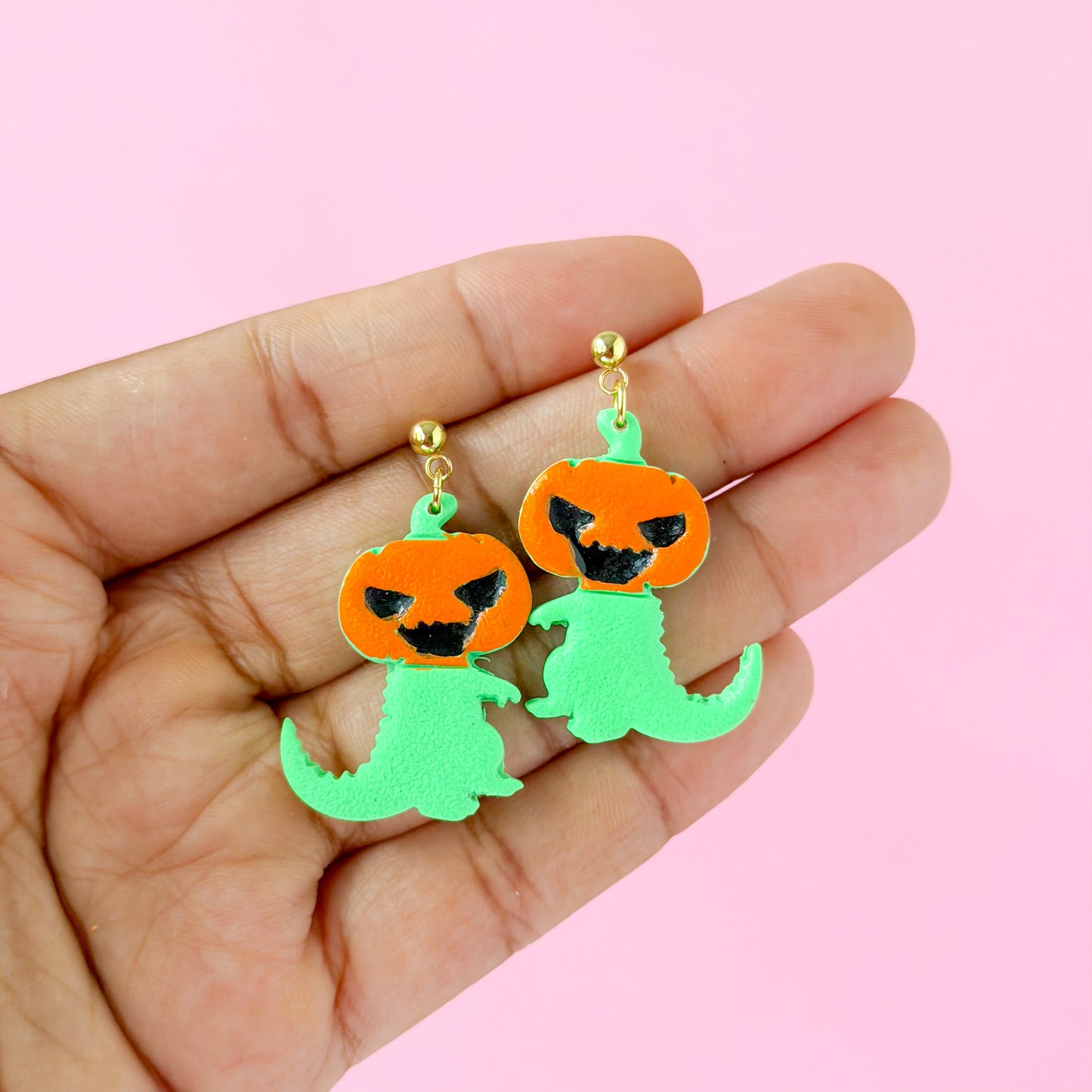 Pumpkin Dino Dangles