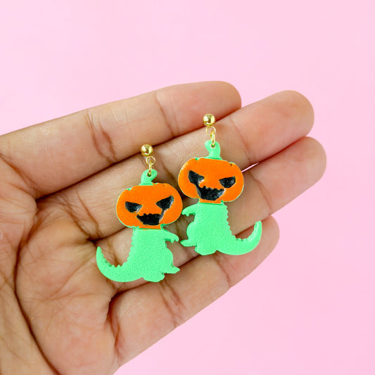 Pumpkin Dino Dangles
