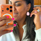 Pre-order FRIYAY Huggie Hoops - Light Pink