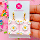 Flower Book Dangles - Choose Color