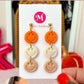 Pumpkin Spice Smiley Dangles