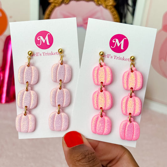 Triple Dangle Pumpkins - Choose Color
