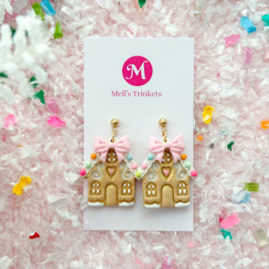 Gingerbread House Dangles - Sweet Shoppe