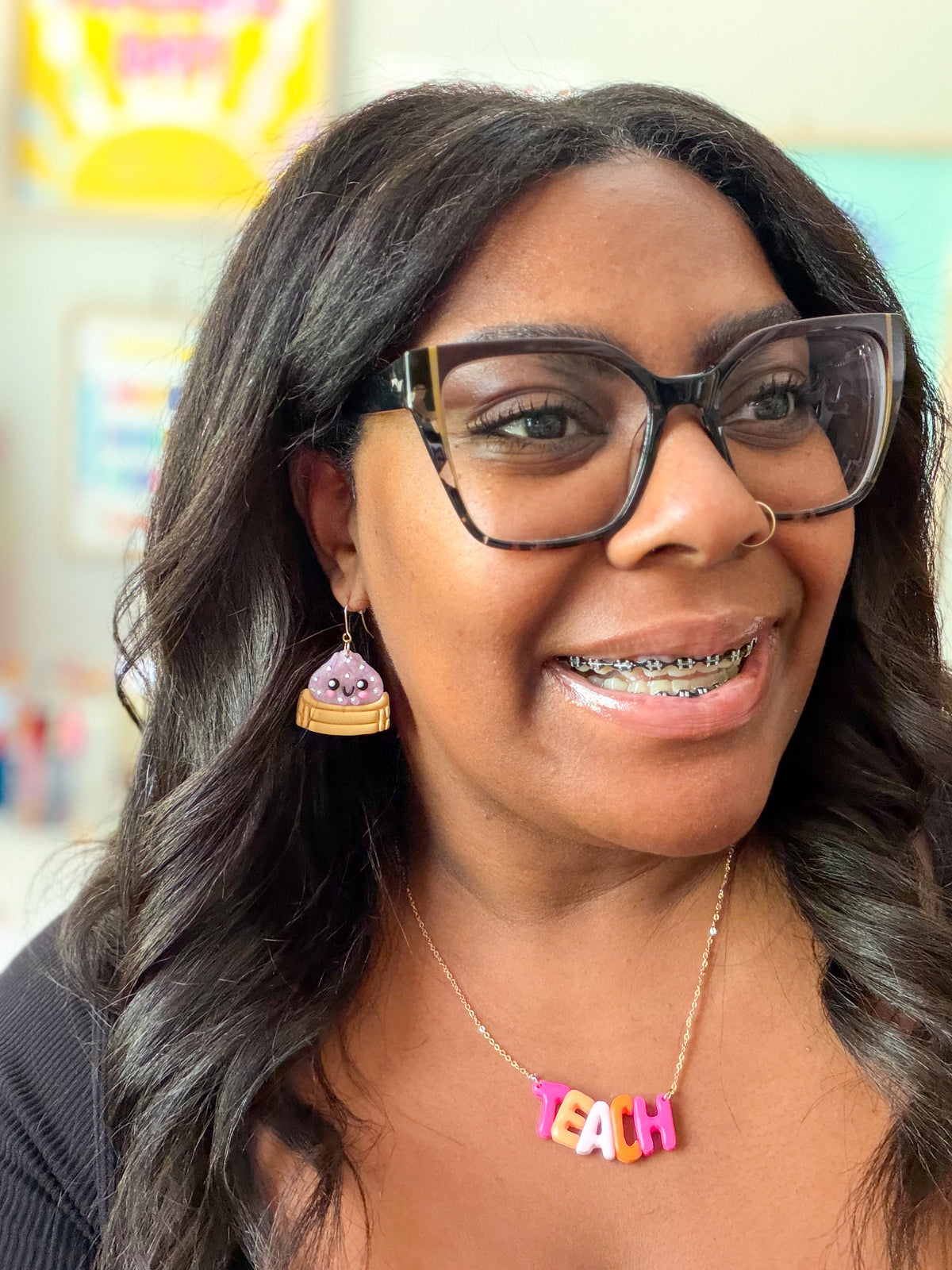Squishy Dumpling  Dangle Earrings - Choose Color