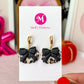 Leopard Pumpkin Bow Huggies