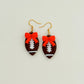 Gameday Football Bow Dangles - Choose Team Color