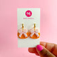 Sparkly Coquette Pumpkin Dangles