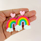 Heart Rainbow Arch Dangles