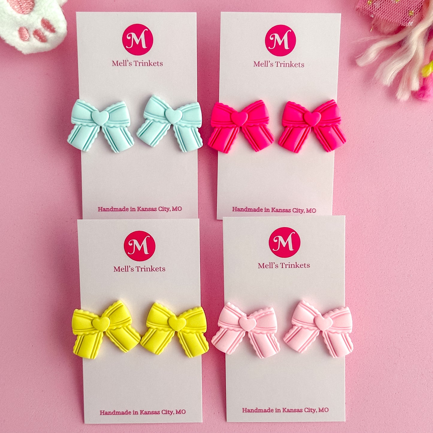 Bow Studs - Choose Color