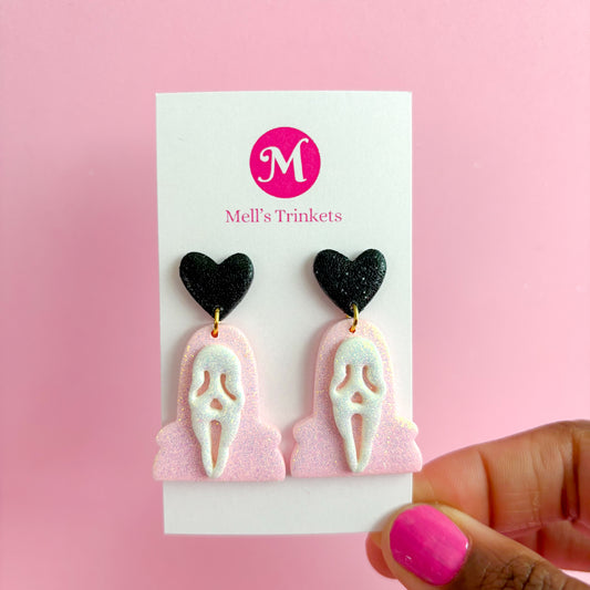 Ghostface Dangles - Light Pink
