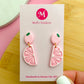 Pink Lemon Slice Earrings