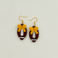 Gameday Football Bow Dangles - Choose Team Color