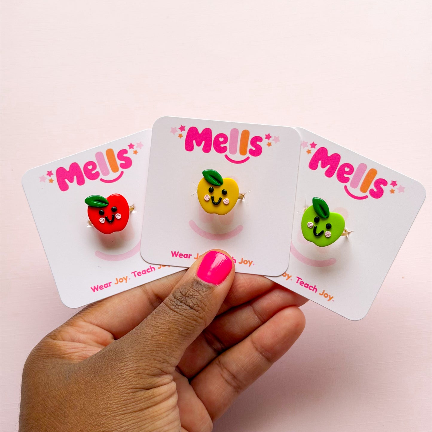 Happy to The Core Apple Ring - Choose Color