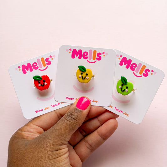 Happy to The Core Apple Ring - Choose Color