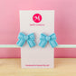 Patriotic Bow Studs - Vintage Blue