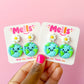 We Love The Earth Dangles - White Flower