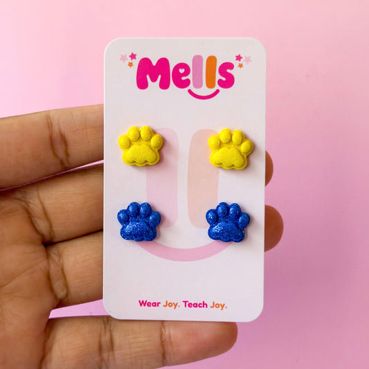 Paw Stud Earring Pack - Meridian Mountain Lions