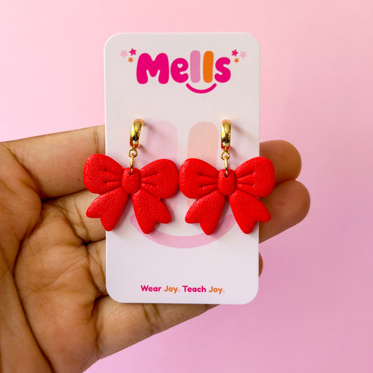 Red Bow Dangles - Morris Avenue Intermediate
