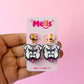 Bulldog Wide Huggie Hoop Dangles - Morris Avenue Intermediate