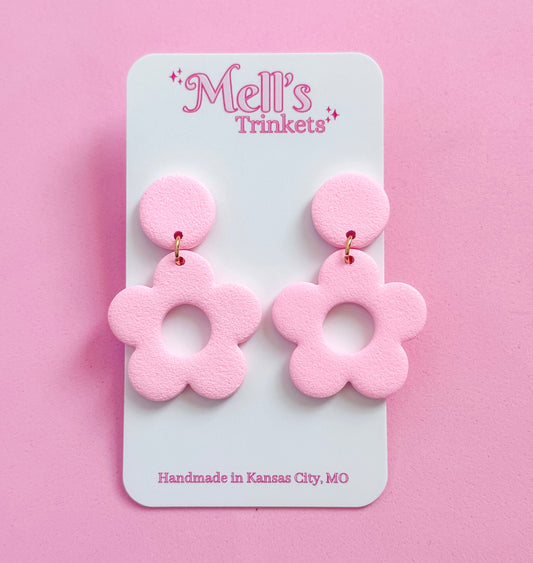 Miss Daisy Earrings - Pink