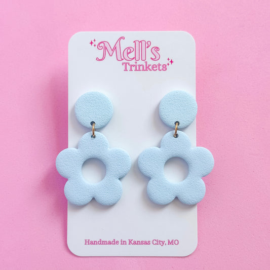 Miss Daisy Earrings - Blue